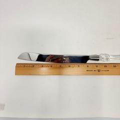 Fostoria Cake Knife Lead Crystal Handle Stainless Steel Blade Size 13 1/4″