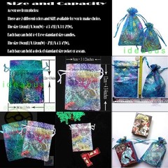 25/50/100pcs Coralline Organza Pouches Wedding Party Favor Bags 4.7″x3.5″ 7×4.7″