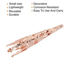 Corsage Decorative Holder, Alloy Lapel Pin Brooch Vase 42mm Rose Gold