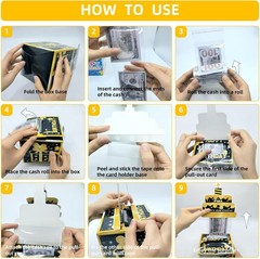 Birthday Money Box for Cash Gift with DIY Stickers，A Surprising Money Gift Box