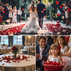 (Pre-Separated, Scented) Artificial Silk Rose Petals for Wedding Flower Petals