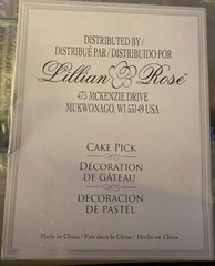 Wedding Cake Topper Mr & Mrs Cake Pick Silver New In Box 5” Lillian Rose