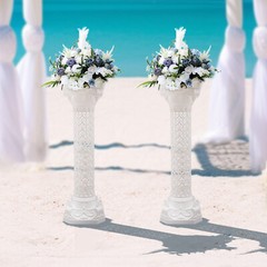Set of 2 Roman Column Pillar Pedestal Statue Sculpture Decor wedding backdrop
