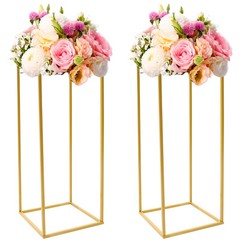 Elegant Gold Wedding Flower Stand – Durable, Reusable, Easy To Assemble