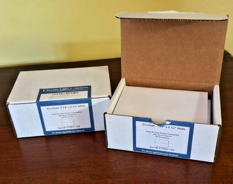 175 A6 Envelopes 4 3/4″ x 6 1/2″ 24lb (90gsm), White, Gummed, Laser & Ink Jet