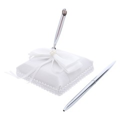 Wedding Signing Pen: Bridal Wedding Metal Sign-In Ballpoint Pen with Graceful