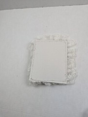 Vintage NEW Wedding Ring Bearer Pillow Ivory White Lace Doll Bed Accessory