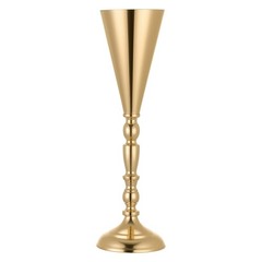 VEVOR 20 PCS Wedding Flower Vase 16.9in Tall Trumpet Table Centerpieces Gold