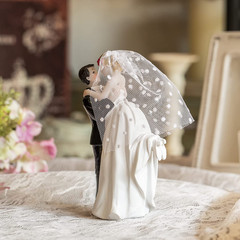 Modern Wedding Cake Toppers Bride and Groom Handmade Figurine for Decoration,…