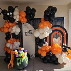 Awenztech 120pcs 5 inch Black Balloons, Small Latex 5 inches,