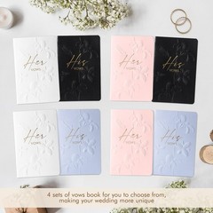 molekaus Vow Books,for Wedding Books Gift 5.5*3.5, White Black