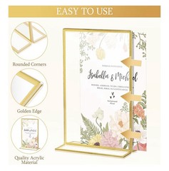 Clear Acrylic Sign Holders, 5×7 Inches, Pack Of 7