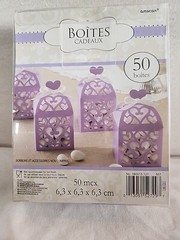 50 Pieces Party/Wedding Lantern Favor Boxes 2.5″ 2.5″ x 2.5″ NEW Lavender