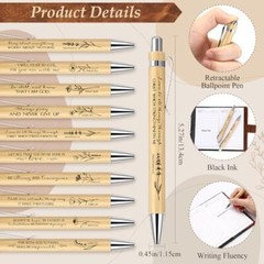 Christian Gifts Set 20 Pcs Leather Notebook Ballpoint Pen Prayer Journal
