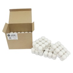 Stonebriar 96-Pack White Unscented Smokeless 7-Hr Tea Light Candles Clear Cup