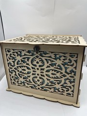 Wooden Wedding Card Box W Lock Option DIY Money Gift Box For Any Occasion