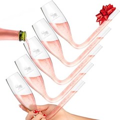 – Champagne Flutes – Wedding Bachelorette Party Favors – 5pc Party Pack