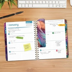 HARDCOVER 2026 Planner, 7″x9″: 14 Months (November 2025 7″ x 9″ Pastel Peacock