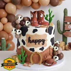 Knana Cowboy Cake Topper Brown Boot