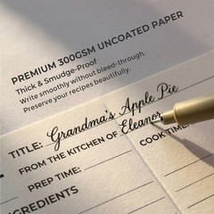 Diakos Recipe Cards 4×6 with Dividers Set – 50 Blank 4 × 6 Inches, White
