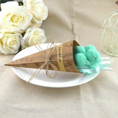 50/100 Vintage Kraft Paper Cones Bouquet Candy Boxes Wedding Party Gifts Flower
