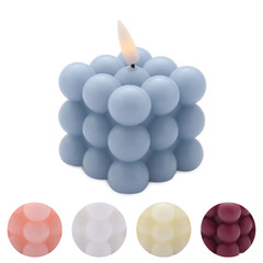 2 Bubble Cube 2″ Flameless LED Candles Decorative Wedding Centerpieces Events
