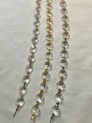 1-REAL CRYSTAL CHAIN – 36 inch / BRILLIANT GLASS CRYSTAL SWAG / Wedding Decor