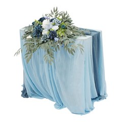 Tabletop Decor Set Artificial Flower With Tablecloth & Table Runner Home Wedding