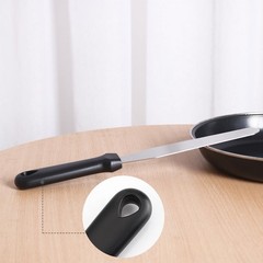 Stainless Steel 12″ Flat Icing Spatula Pancake Cake Decorating Baking Black