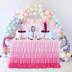 Table Skirts for Rectangle Table Decors Table Skirting Cover Baby Shower Wedding