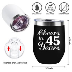 45th Anniversary Sapphire Wedding Gifts for Couple – Forty-Five Years Marriag…