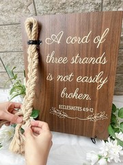 God’s Knot Cord of Three Strands Wedding Sign – A Unique Unity Ceremony Piece