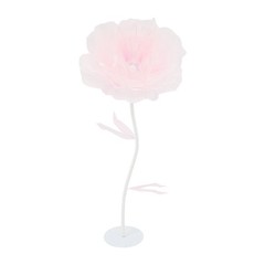Flower Decoration With Light Pink Large Electric Auto-open Artificial Flower