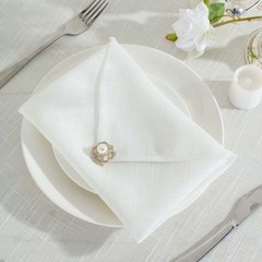 BalsaCircle 5 White 20-Inch Premium Polyester 20″ x (Set of 5),