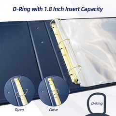 12×12 P Album 3 Ring Binder, Leather Cover Scrapbook Album 12×12