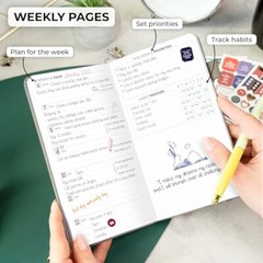 Pocket Planner Weekly – Undated Monthly Goal Pocket size (10 x 17.5cm) Gray