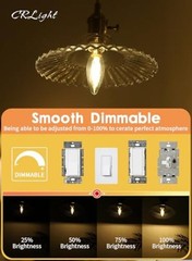 2W 250LM LED Candelabra Bulb 2700K Warm White, 25W Warm White 2700k – 12 Pack
