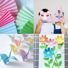 100 Sheets Pastel Cardstock Thick Paper, 5 Colors 8.3 x 11.7 inches,