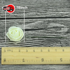 144Pcs Mini PE Foam Rose Heads Red Lace Flowers DIY Wedding Home Decor 2cm