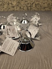 Lot Of 11 Place Card Holder / Table Number Holders Silver