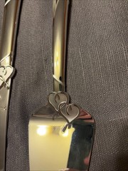 Lenox True Love 2-Piece Dessert Set Cake Knife & Server 13″ Wedding Cake Silver