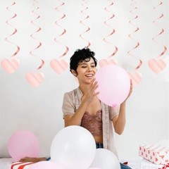 PinkValentines-Day Heart Party-Decorations Garland – Valentine’s Day Rose-gold