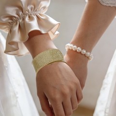 6 Pcs Prom Corsage Wristband Gold Wedding Wristlet Bridesmaid Gifts