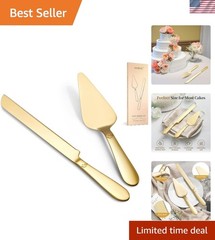Cake Cutting Set for Wedding – Extended Cake Knife and Server Set Thickened S…