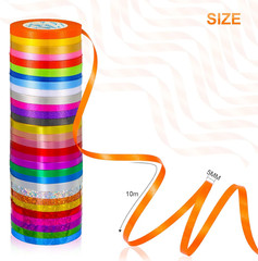 30 Rolls Curling Ribbons 1/5″ Wide X 11 Yards 330 Yards Shiny Plastic Balloon St