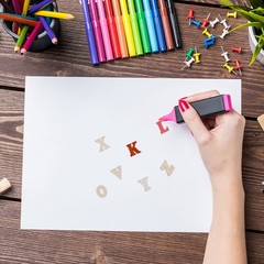 100pcs Educational Toy Small Natural Wooden Slice Scrapbooking Embellishments