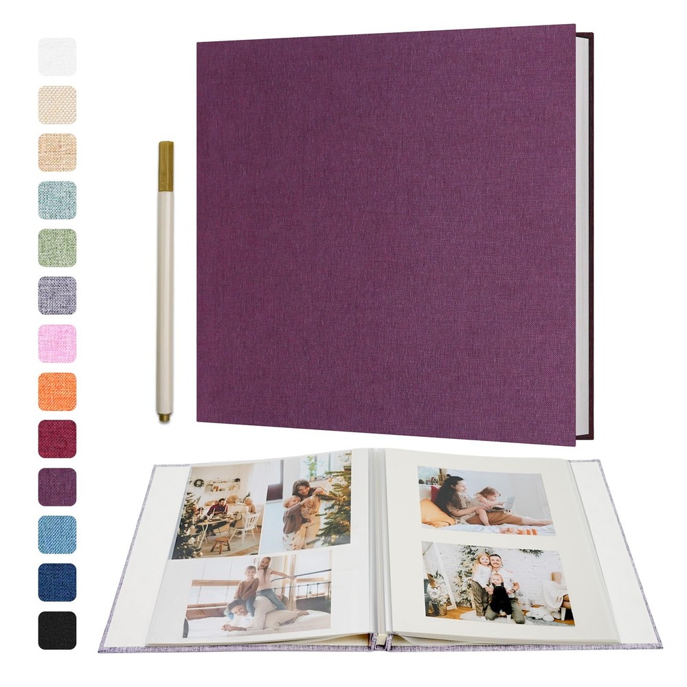 Vienrose Large Photo Album Self Adhesive for 4×6 5×7 8×10 Pictures Scrapbook Alb