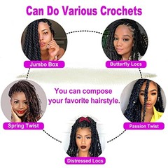 Afro Twist Hair 12Inch 3Packs Springy Twist Braids 12 Inch (Pack of 3) 613#