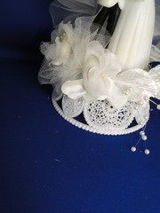 New Vintage Wilton Tender Love Wedding CakeTop, white coat, black pants 114-402