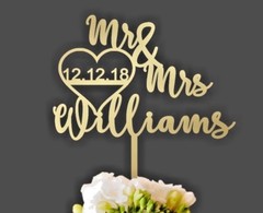 Wedding Cake Topper, Custom Cake Topper, Personalized Wedding Cake Toppers 💘🎂